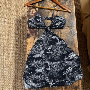 Maaji Black and White Floral Dress